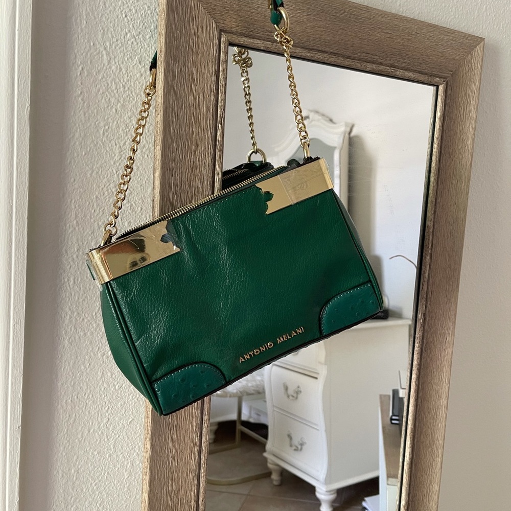 Antonio Melani Green Shoulder Bag NÉW